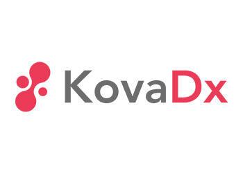 KovaDX text with graphic logo 