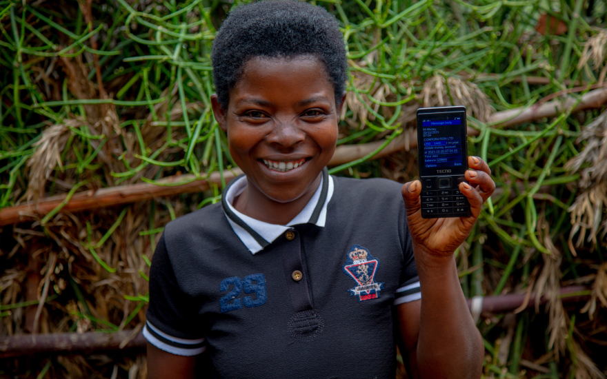 Adela is a beneficiary of GiveDirectly's direct cash transfer program (Photo / GiveDirectly)